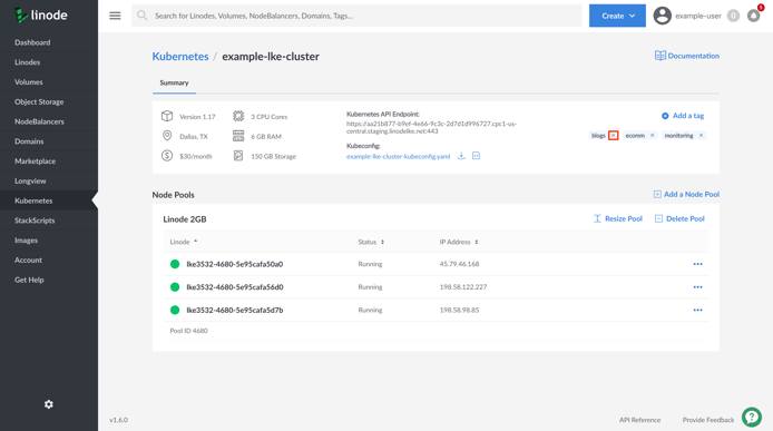 Remove an existing LKE cluster&rsquo;s tag.